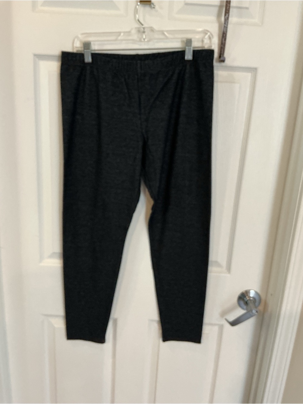 Ladies Dark Gray Stretch Knit Pants
